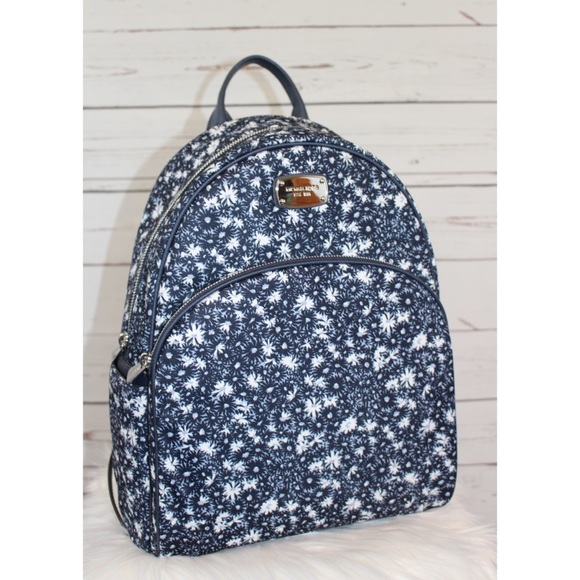 blue flower backpack